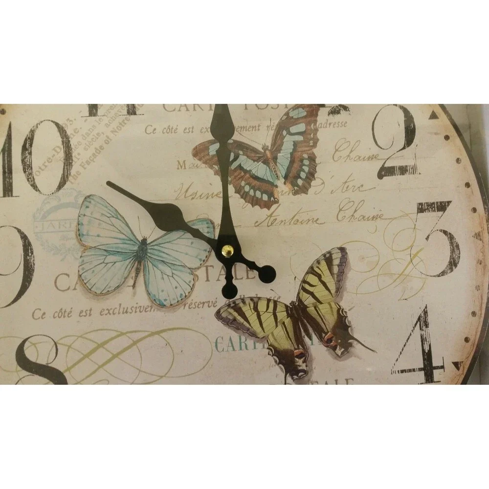 Kitchen Decorative Wall Plastic Clock,approx 13